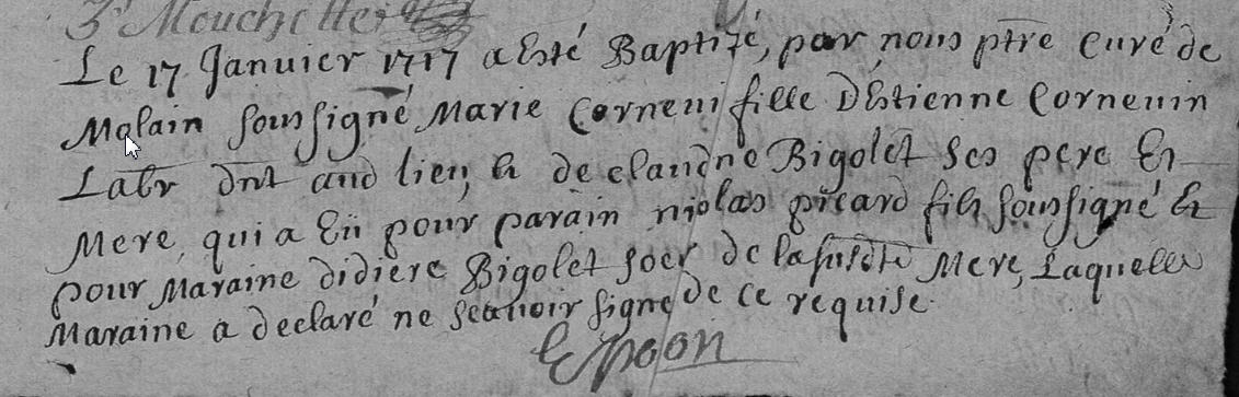 Naissance Marie Cornevin 17 janvier 1717.jpg